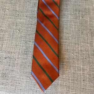 Robert Talbott Burned Orange Stripes